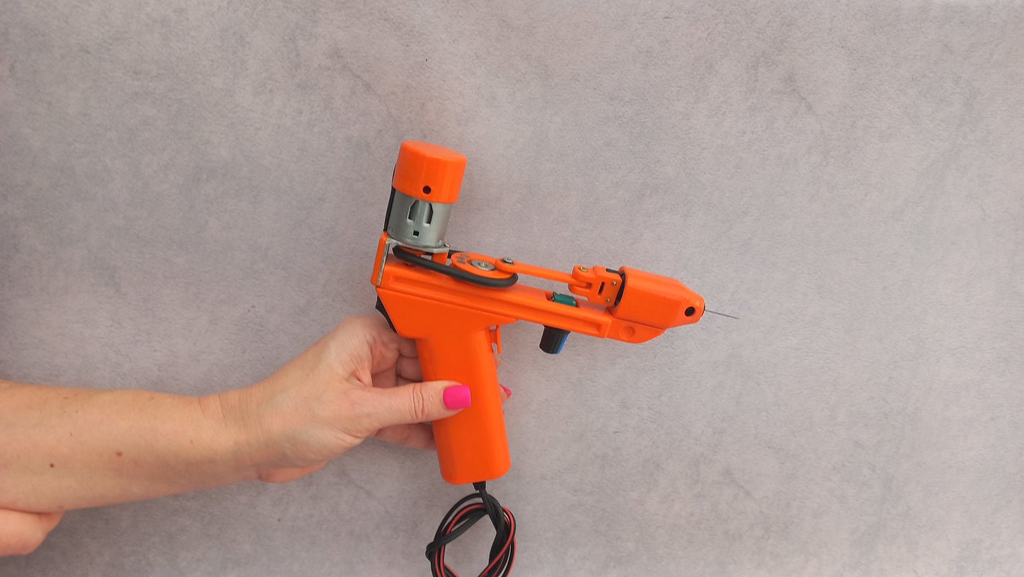 Orange Electric Felting machine with 1 - 5 needles speed control ( M&V )