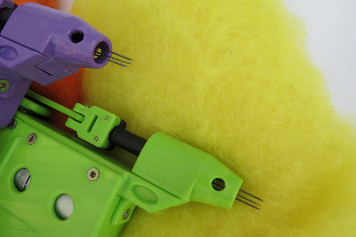 Electric Felting machine with 1 , 2 , 3 needles ( Can be order any color ) automatic felt machine for dry felting of wool ( M&V )