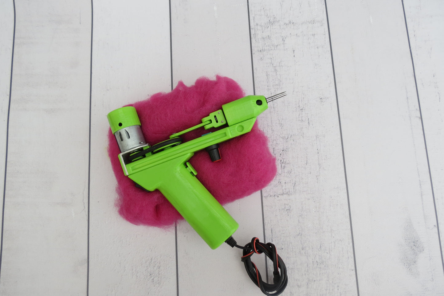 Light Green Electric Felting machine with 1 - 5 needles speed control ( M&V )