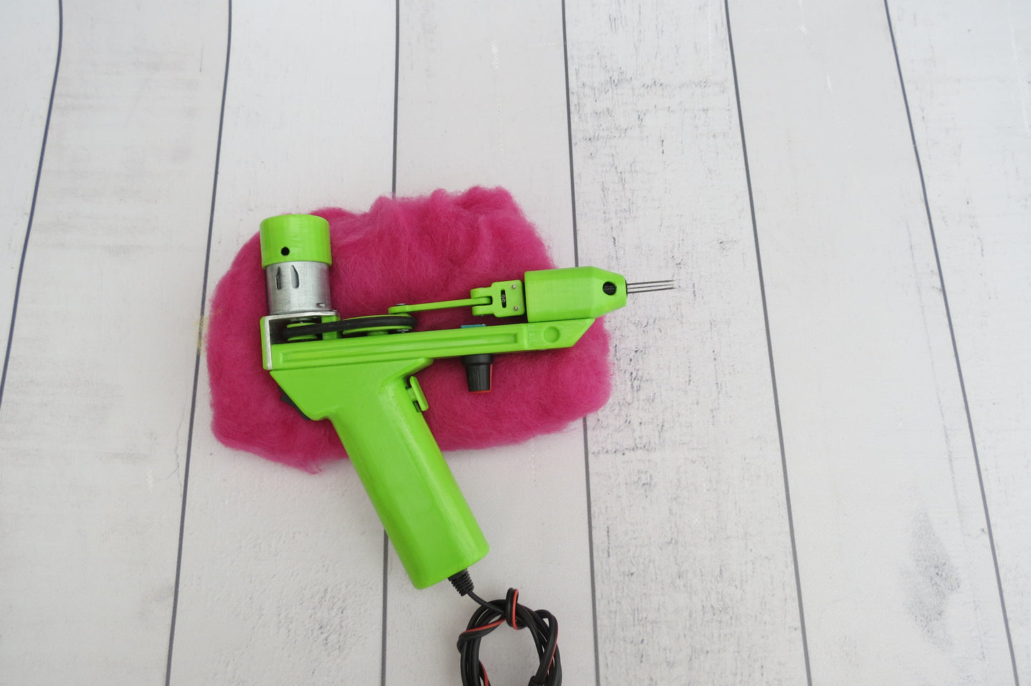 Light Green Electric Felting machine with 1 - 5 needles speed control ( M&V )