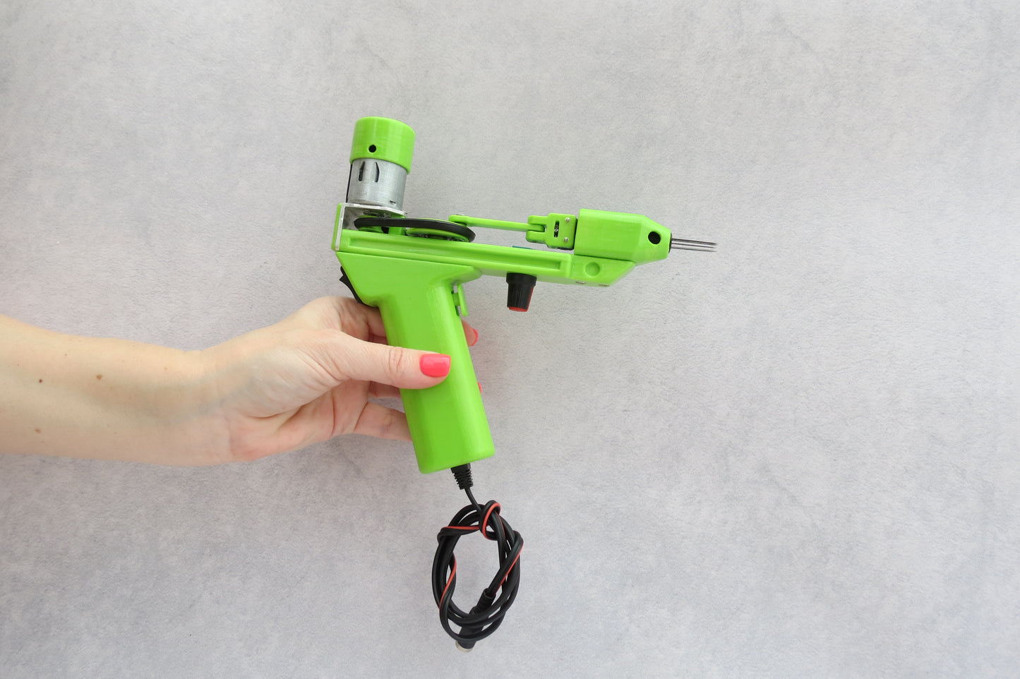 Light Green Electric Felting machine with 1 - 5 needles speed control ( M&V )