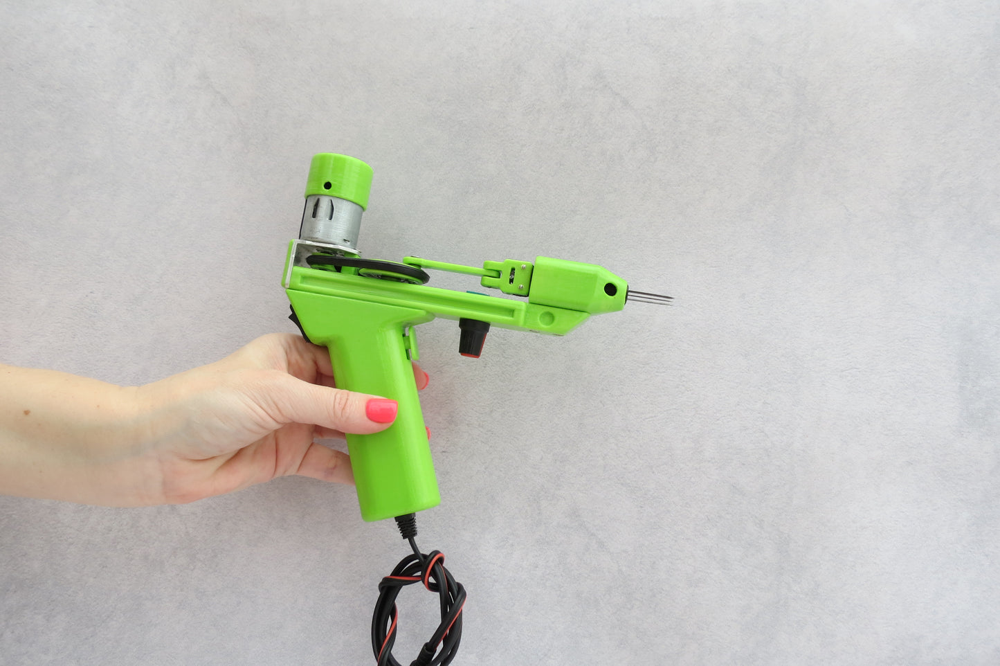 Light Green Electric Felting machine with 1 - 5 needles speed control ( M&V )