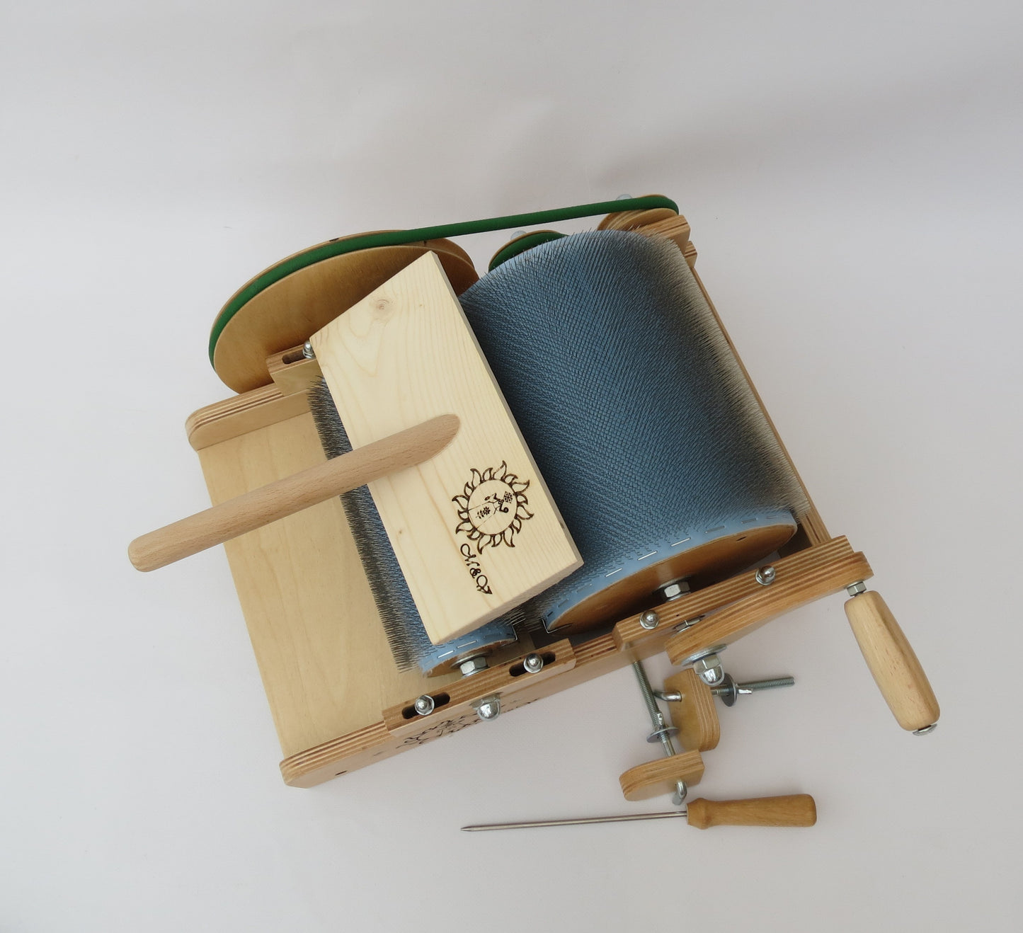 Wooden Drum Carder for wool - 72 TPI ( M&V )