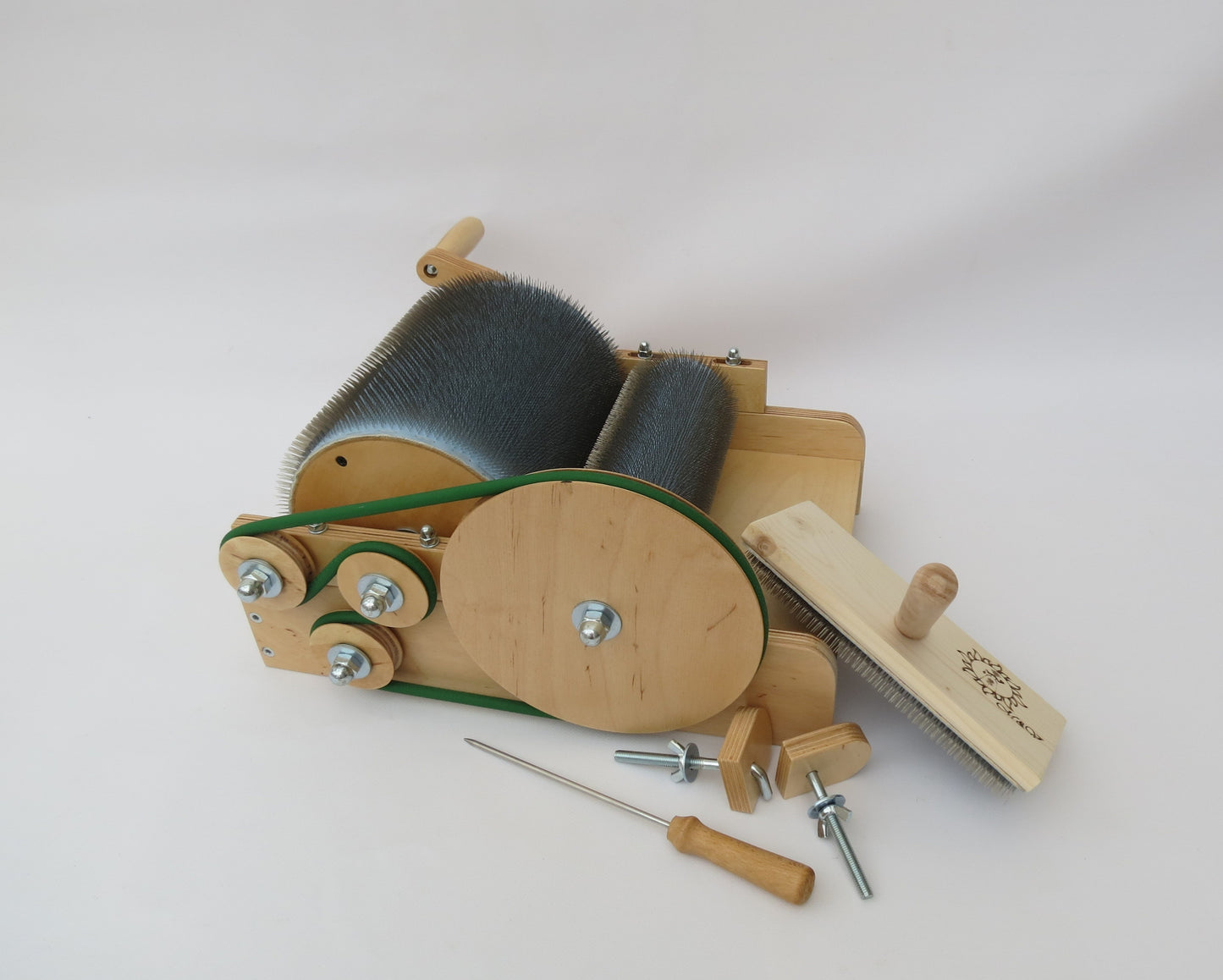 Wooden Drum Carder for wool - 72 TPI ( M&V )