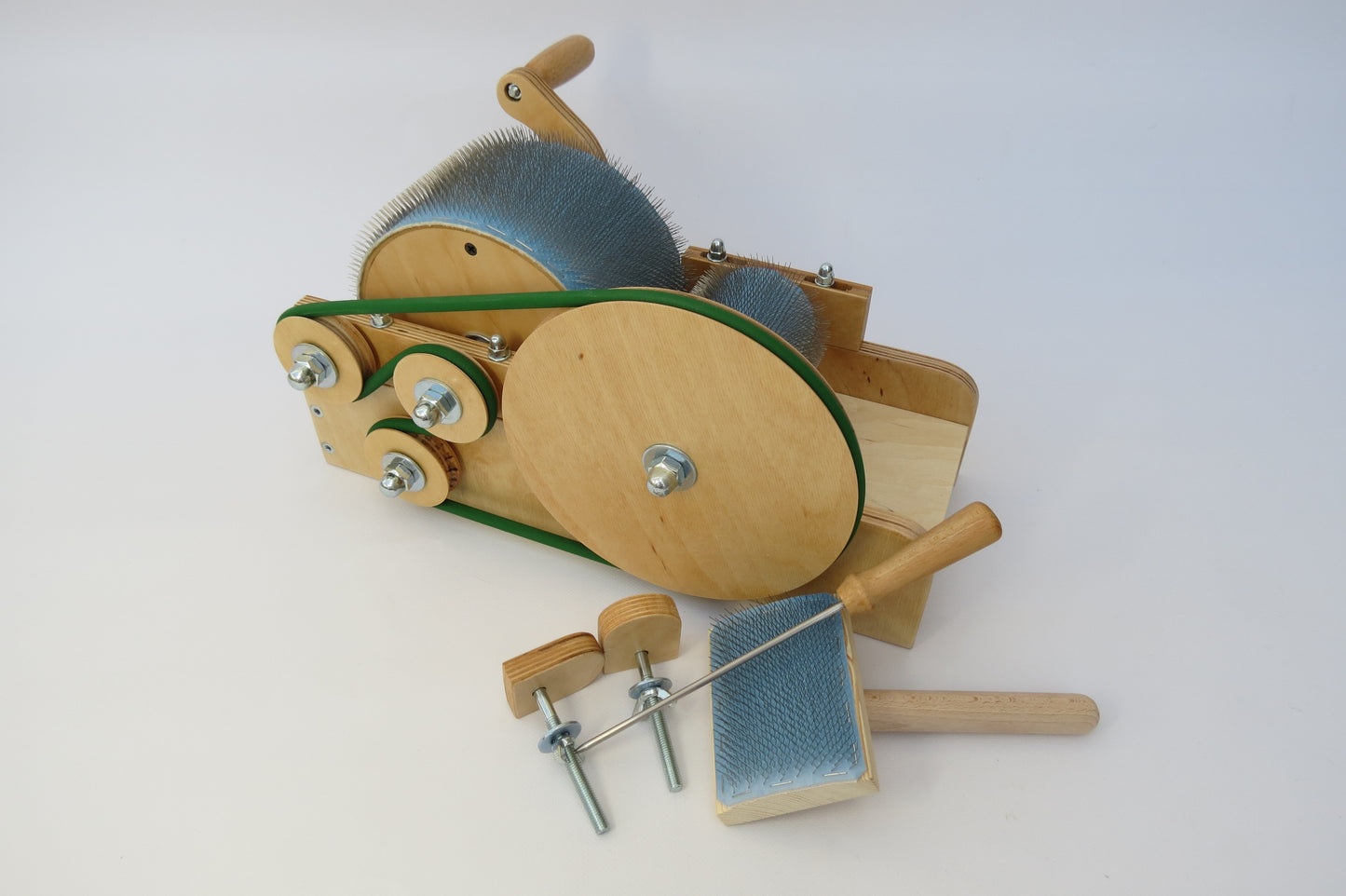 Wooden Mini Drum Carder for wool - 72 TPI ( M&V )