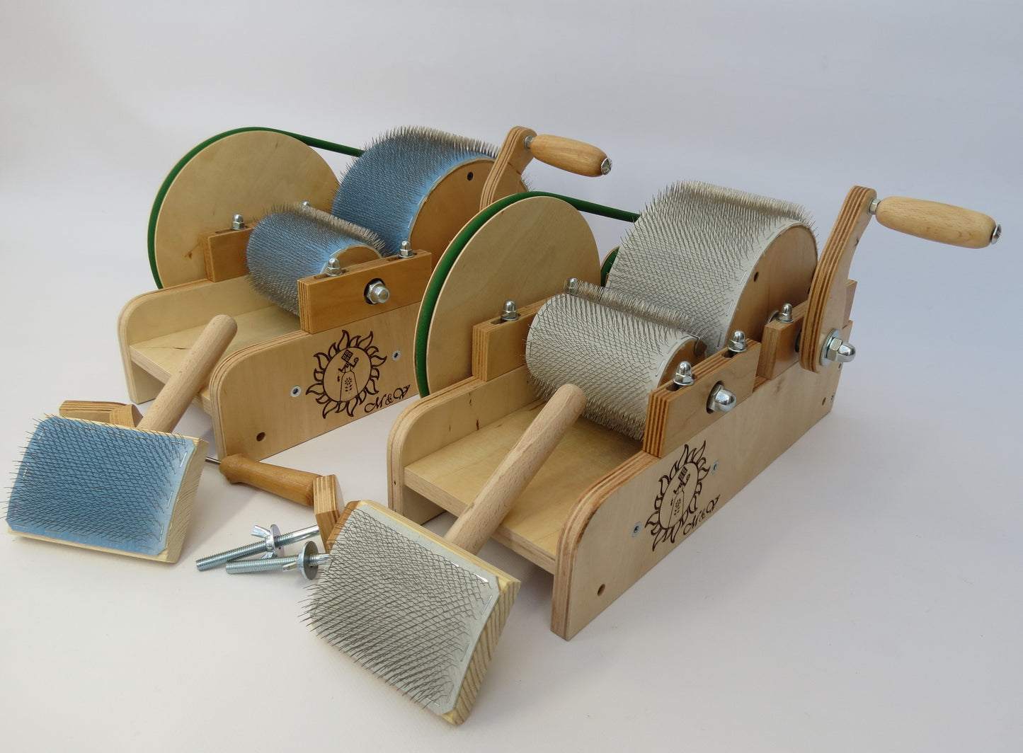 Wooden Mini Drum Carder for wool - 72 TPI ( M&V )