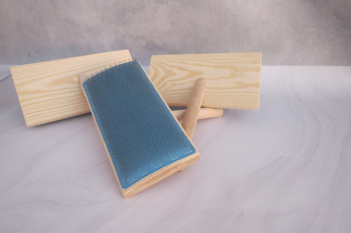 Wooden Carders (2 pcs) Hand Carders ,wool carder Felting Kit 72 TPI ( M&V )