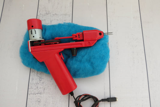 Red Electric Felting machine with 1 - 5 needles speed control ( M&V )