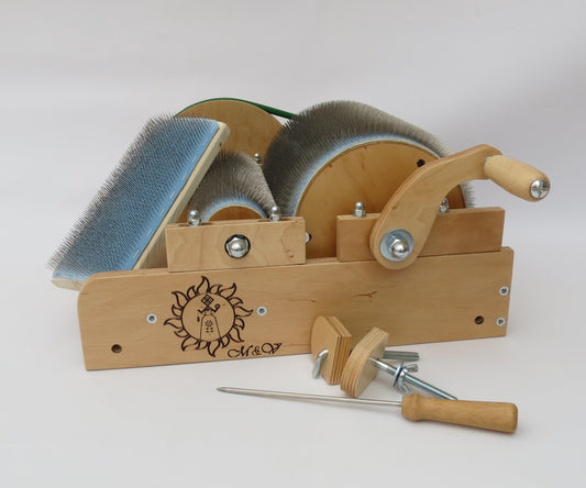 Wooden Drum Carder for wool - 72 TPI ( M&V )