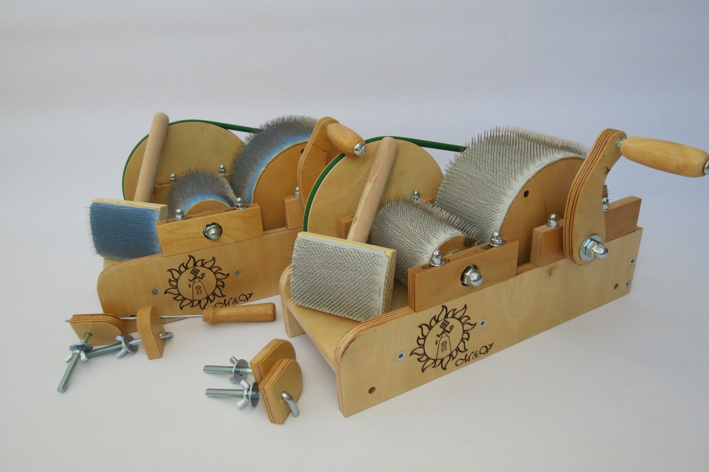 Wooden Mini Drum Carder for wool - 72 TPI ( M&V )