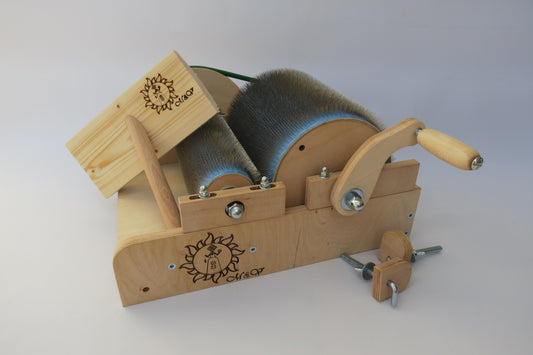 Wooden Drum Carder for wool - 96 TPI ( M&V )